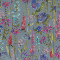 Florabunda Bluebell Linen Curtains